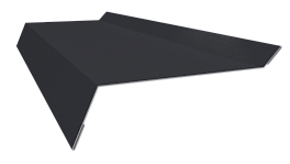 Планка примыкания в штробу 20x60x10 мм, 7024 графитовый серый глянцевый