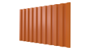 Профнастил С21 1051/1000x0,4 мм, 2011 насыщенный оранжевый глянцевый