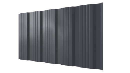 Профнастил К20 1195/1130x0,3 мм, 7011 железно-серый глянцевый