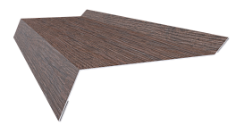 Планка примыкания в штробу 20x60x10 мм, Морёный дуб 3D