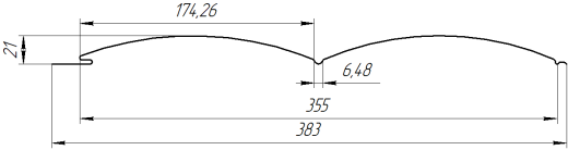 Блок хаус 383/355х0,45 мм, Дуб Кельтик 3D