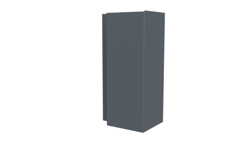 Планка угла наружного сложная Блок-хаус 110x110x2000 мм, 7011 железно-серый глянцевый
