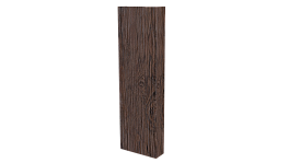 Декоративная накладка 20x60x20 мм, Морёный дуб 3D