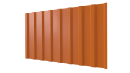 Профнастил С20B 1150/1100x0,7 мм, 2011 насыщенный оранжевый глянцевый