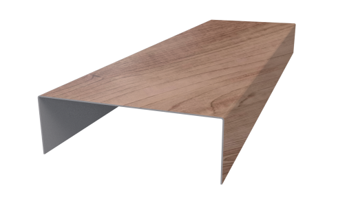 Декоративная накладка 20x60x20 мм, Орех 3D