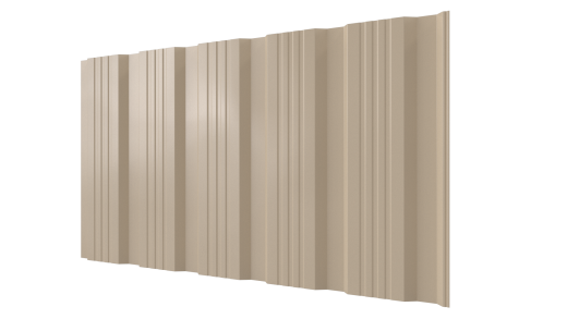Профнастил К20 1195/1130x0,4 мм, 1015 св. слоновая кость глянцевый