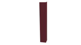 Планка угла наружного 30x30x2000 мм, 3005 винно-красный глянцевый