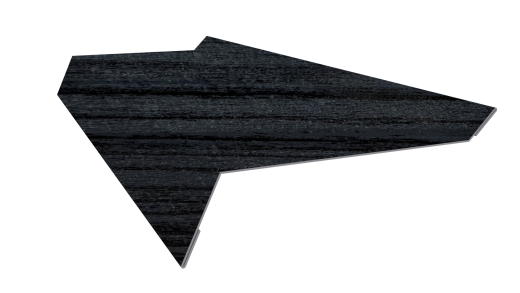 Планка примыкания в штробу 20x60x10 мм, Морион 3D