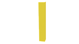 Планка угла наружного 50x50x2000 мм, 1018 цинково-желтый глянцевый