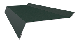 Планка примыкания в штробу 20x60x10 мм, 6005 зеленый мох матовый