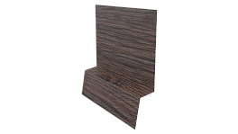Планка стартовая фальц 135x30x55 мм, Морёный дуб 3D