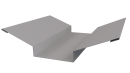 Планка ендовы верхняя 76x76x2000 мм, 7047 телегрей 4 глянцевый