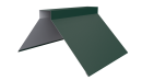 Конёк фигурный 150x150x2000 мм, 6005 зеленый мох матовый