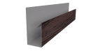 Планка П-образная 30x20x2000 мм, Морёный дуб 3D