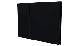 Лайн Про Плоскость 200/176x0,45 мм, 9005 черный янтарь глянцевый