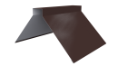 Конёк фигурный 150x150x2000 мм, 8017 шоколадно-коричневый глянцевый