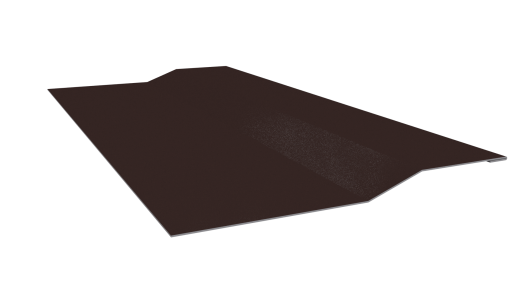 Планка крепёжная фальц 50x17x29 мм, 8017 шоколадно-коричневый глянцевый