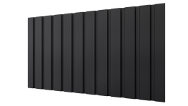 Профнастил С10 1155/1100x0,5 мм, 9005 черный янтарь матовый