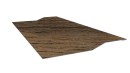 Планка крепёжная фальц 50x17x34 мм, Дуб Сантана 3D