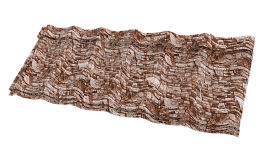 Профиль Феникс 1180/1100x0,45 мм, 8019 Дикий камень