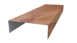 Декоративная накладка 20x60x20 мм, Золотой орех 3D
