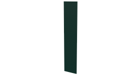 Крепежная планка 10x40x10 мм, 6005 зеленый мох матовый