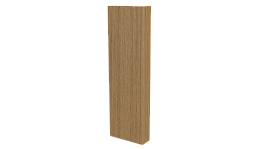Декоративная накладка 20x60x20 мм, Орех 3D