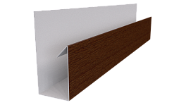 Планка П-образная Блок-хаус 30x30x2000 мм, Золотистый дуб 3D