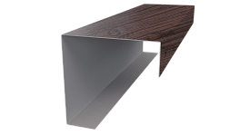 Декоративная накладка угловая 20x60x60x20 мм, Морёный дуб 3D