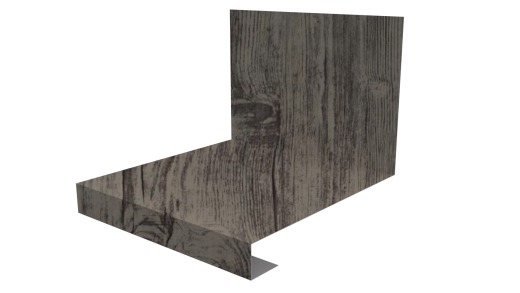 Планка примыкания нижняя к трубе фальц 140x200 мм, Дуб Винтаж 3D