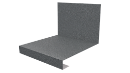 Планка примыкания нижняя к трубе фальц 140x200 мм, цинк