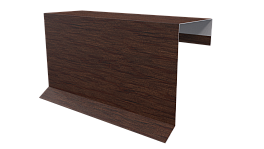 Планка торцевая фальц 65x97 мм, Античный дуб 3D