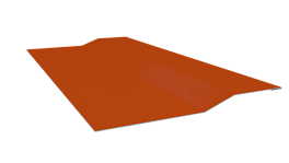 Планка крепёжная фальц 50x17x29 мм, 2004 оранжевый глянцевый