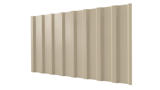 Профнастил С20B 1150/1100x0,7 мм, 1015 св. слоновая кость глянцевый