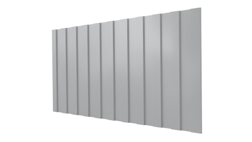 Профнастил С8 1200/1150x0,45 мм, 7035 светло-серый глянцевый
