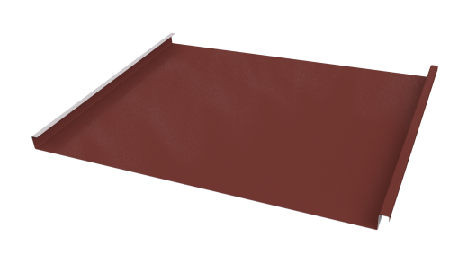 Фальцевая кровля 562/550x0,45 мм, 3009 оксид красный глянцевый