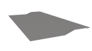 Планка крепёжная фальц 50x17x29 мм, 9006 бело-алюминиевый глянцевый