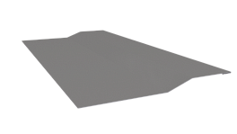 Планка крепёжная фальц 50x17x29 мм, 9006 бело-алюминиевый глянцевый