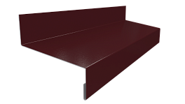 Отлив простой 20х50х20 мм, 3009 оксид красный глянцевый