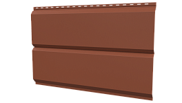 Л-брус 264/240x0,45 мм, 8004 медно-коричневый матовый