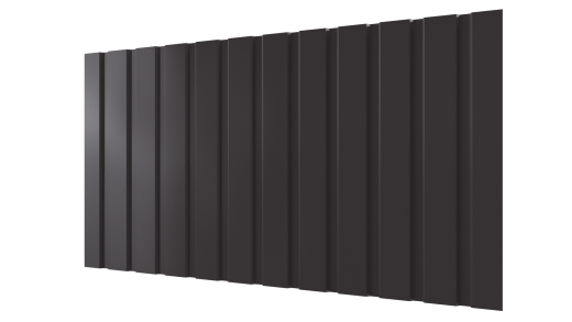 Профнастил С10 1155/1100x0,5 мм, 8019 серо-коричневый глянцевый