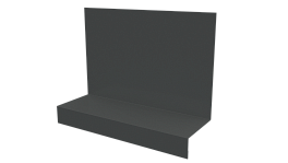 Примыкание боковое фальц 25x65x130 мм, 7005 мышино-серый глянцевый