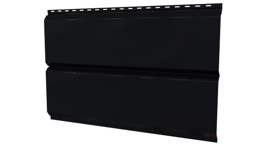 Л-брус 264/240x0,45 мм, 9005 черный янтарь глянцевый