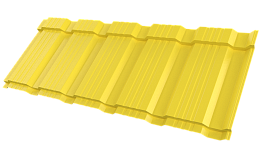 Профиль Пегас 1195/1130x0,45 мм, 1018 цинково-жёлтый глянцевый