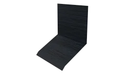 Планка примыкания верхняя к стене фальц 150x130x20 мм, Морион 3D