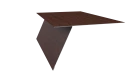 Планка карнизная фальц 130x80 мм, Дуб Кельтик 3D