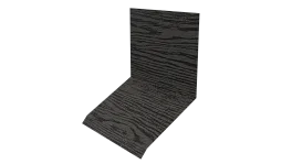 Планка примыкания верхняя к стене фальц 150x130x20 мм, Дуб Винтаж 3D