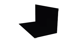 Угол внутренний 100x100x2000 мм, 9005 черный янтарь глянцевый