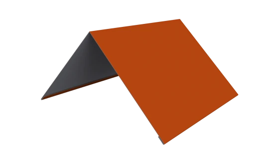 Конёк простой 150x150x2000 мм, 2004 оранжевый глянцевый