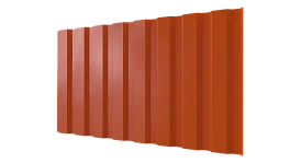 Профнастил С20A 1150/1100x0,4 мм эконом, 2004 оранжевый глянцевый